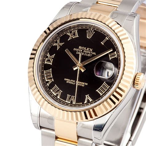 rolex datejust black face roman|rolex datejust 41mm black dial.